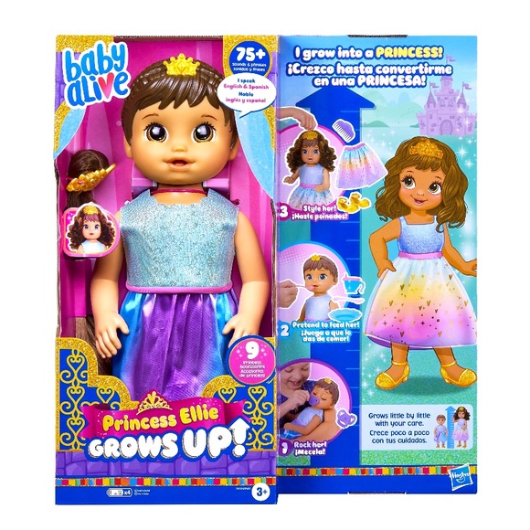 NIB BABY ALIVE PRINCESS ELLIE GROWS UP - Picture 1 of 12